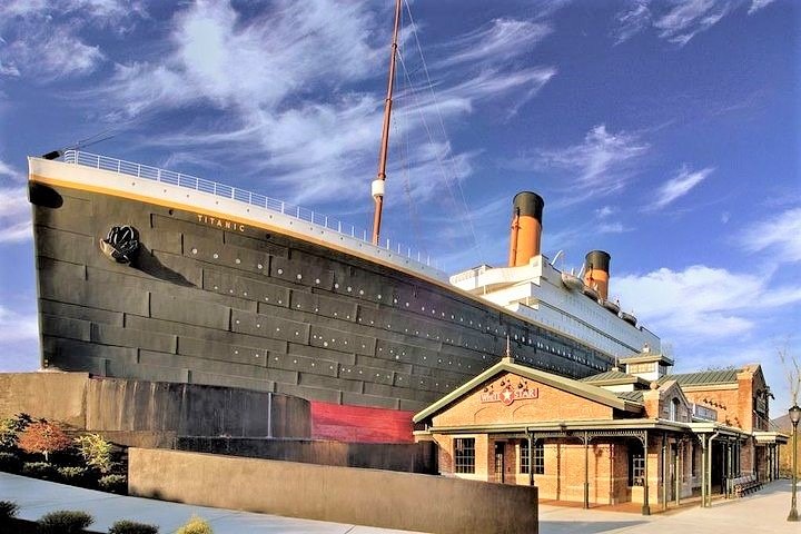 Titanic Museum Attraction ship exterior replica